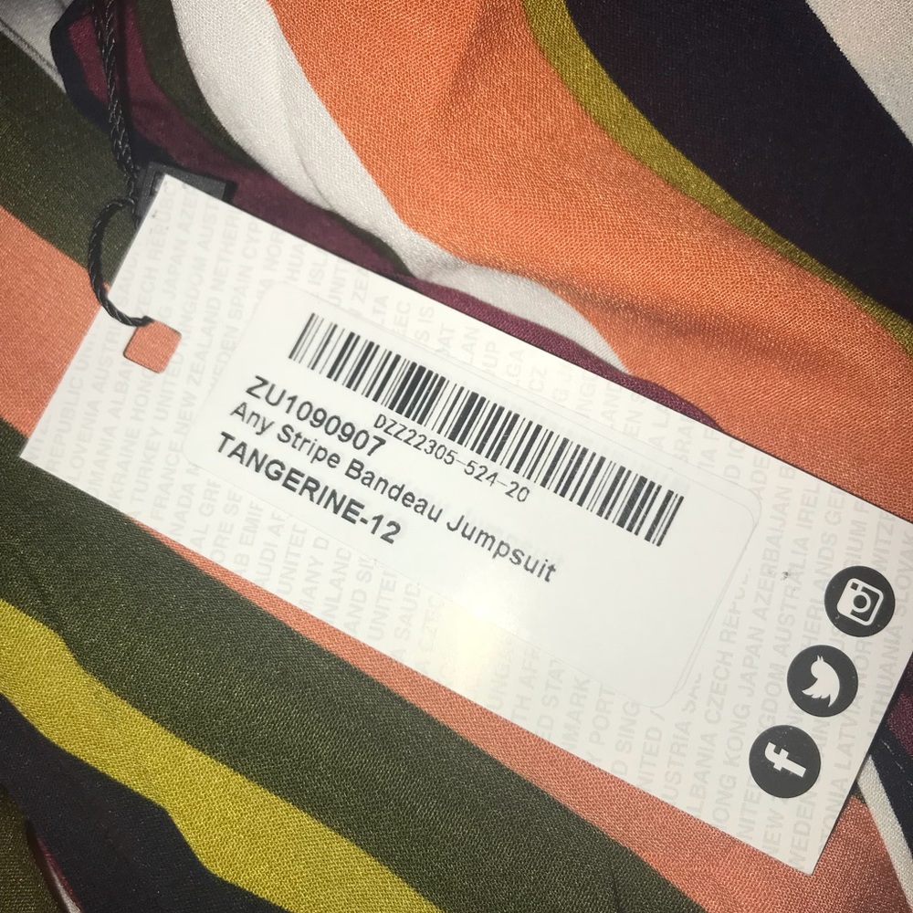 Boohoo Any Stripe Bandeau Jumpsuit - Picture 6 of 6